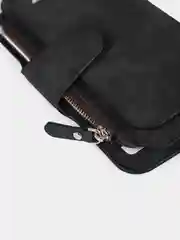 Серый меланж кошелек женский  Baellerry из замшевой экокожи, 10 цветов