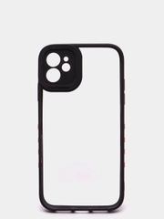 Чехол для iPhone 11 поликарбонат с цветной рамкой и защитой камеры