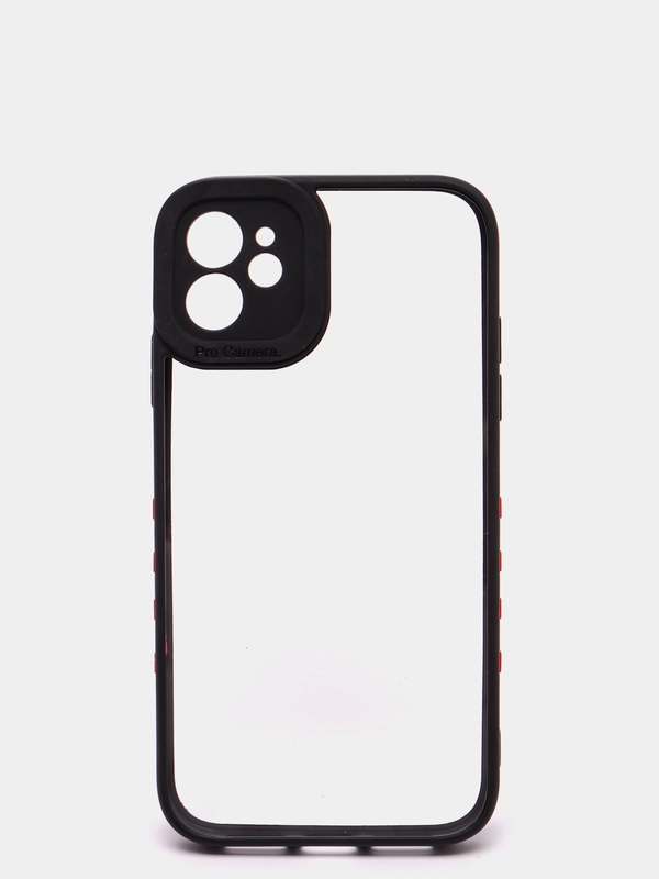 Чехол для iPhone 11 поликарбонат с цветной рамкой и защитой камеры