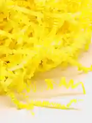 Желтый бумажный наполнитель для подарочных коробок (упаковки) - желтый Неон