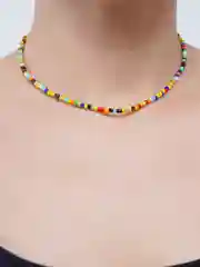 Хаки чокер/цепочка/ожерелье/колье из бисера на шею,разные цвета