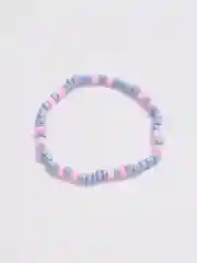 Аметистовый браслет из крупного бисера