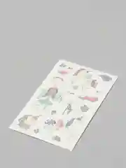 Серебряный татуировки "Единороги, мультяшные животные", 12*7,5 см
