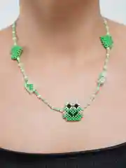 Ожерелье KEROPPI "Лягушка" из бисера