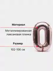 Воздушный шар "Цифра", розовый, 102 см