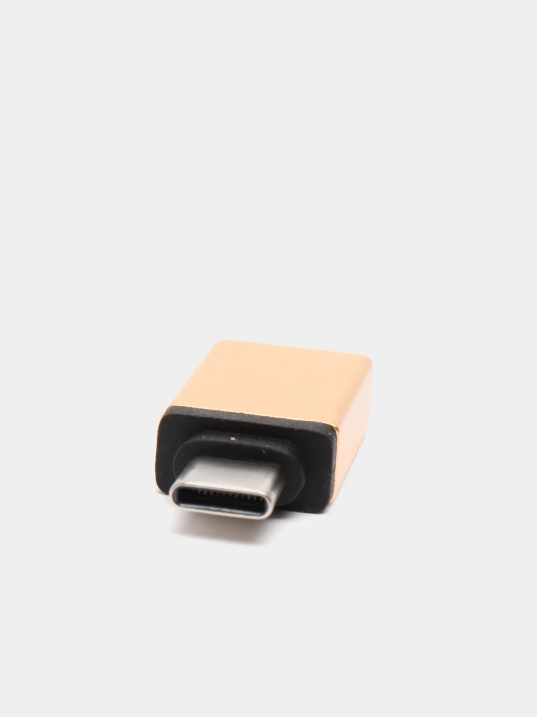 Золотой адаптер переходник usb type c на usb otg