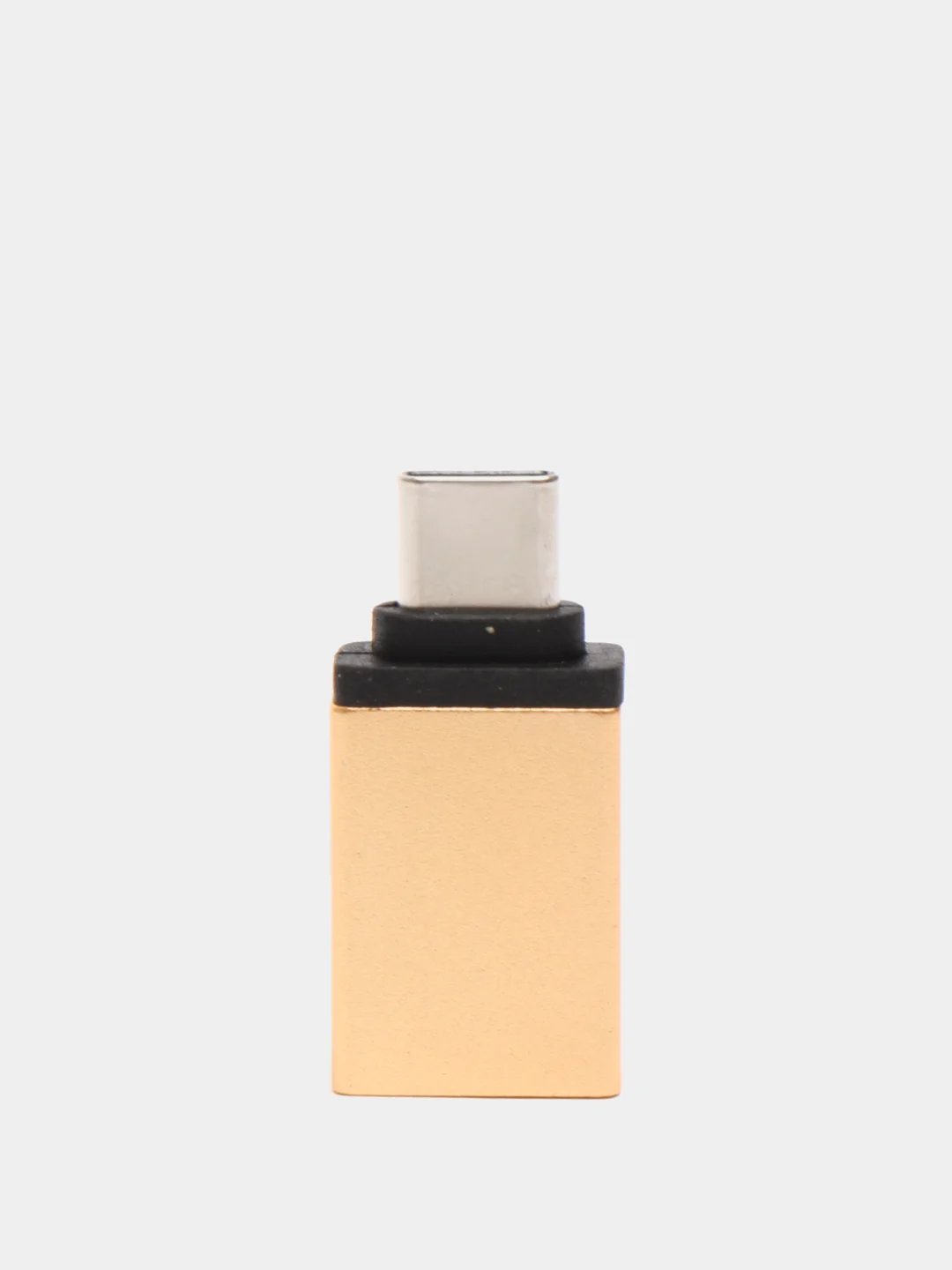Золотой адаптер переходник usb type c на usb otg