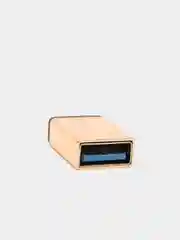 Золотой адаптер переходник usb type c на usb otg