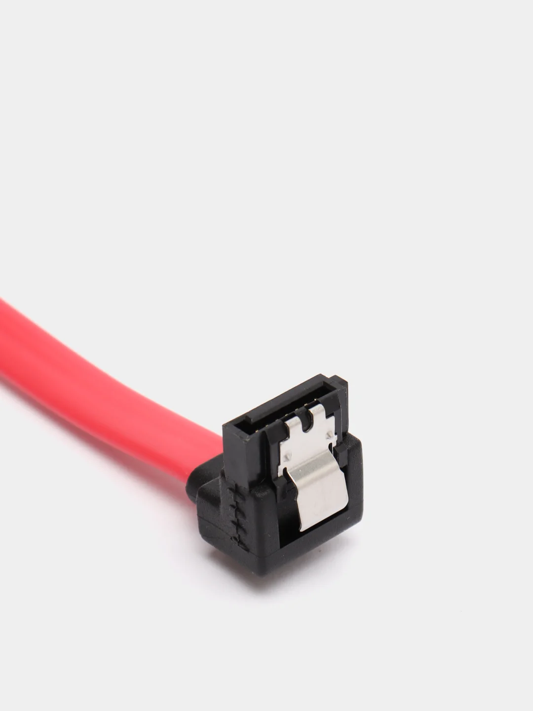 Красный кабель SATA - SATA для подключения жёстких дисков (HDD, SSD) к материнской плате