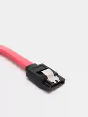 Красный кабель SATA - SATA для подключения жёстких дисков (HDD, SSD) к материнской плате