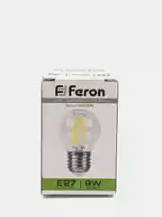 Лампа светодиодная, (9W) 230V E27 4000K прозрачная, LB-509