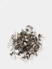 Серый серьги гвоздики  и заглушки к ним, 100 штук, основа