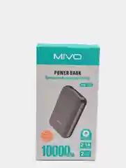 Внешний аккумулятор Mivo MB-100, 10000 mAh, 2.1A, 2xUSB, Micro-USB