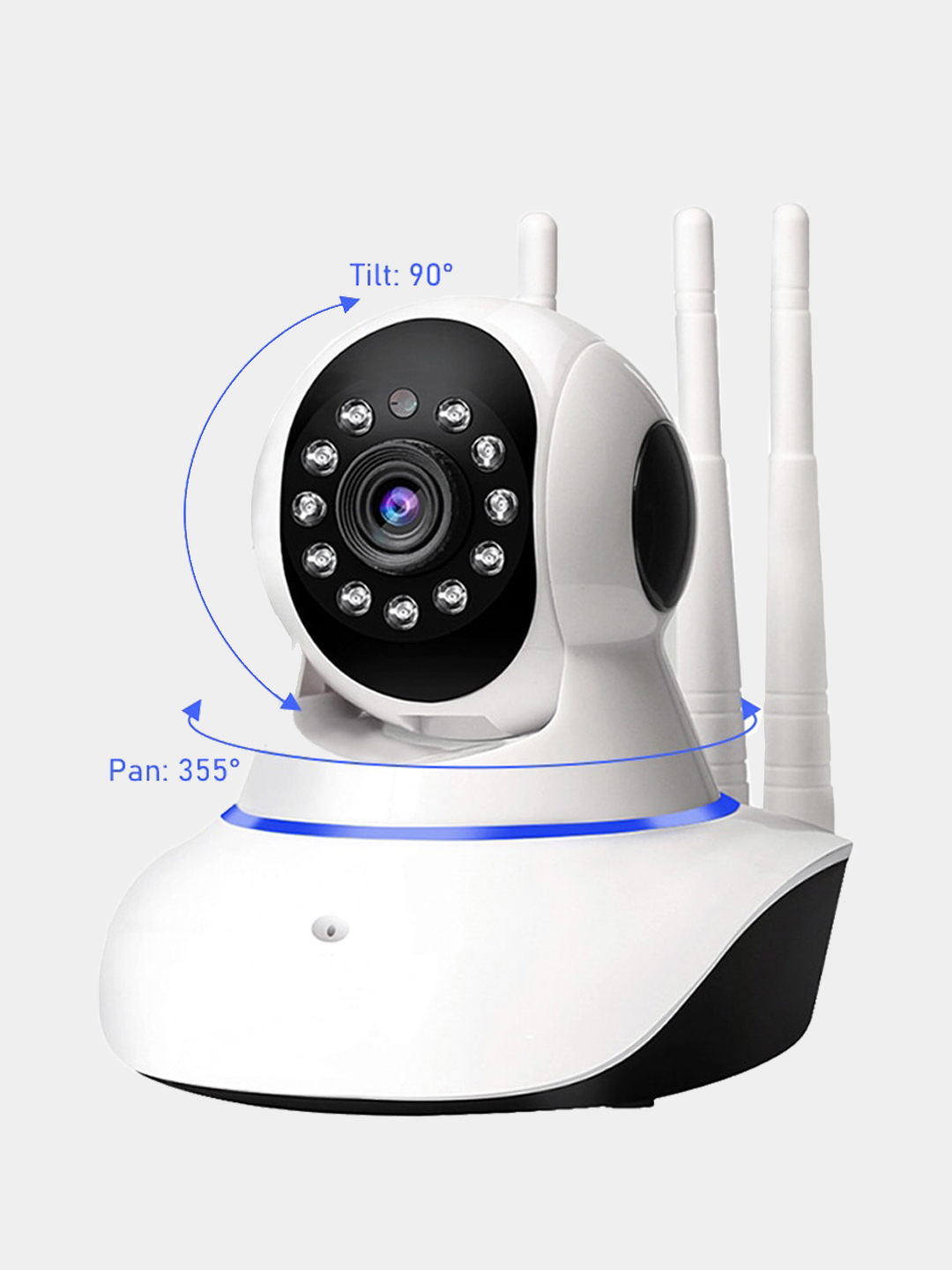 Поворотная WiFi камера видеонаблюдения Smart Net Camera / ip камера  наблюдения / Видеоняня купить по цене 4490 ₽ в интернет-магазине  KazanExpress