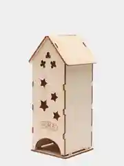 Чайный домик деревянный из фанеры, органайзер для чайных пакетиков HOME