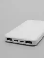 Белый внешний аккумулятор Borofone BJ3 Minimalist 10.000 mAh 2A (2xUSB, Micro-USB/Type-C)