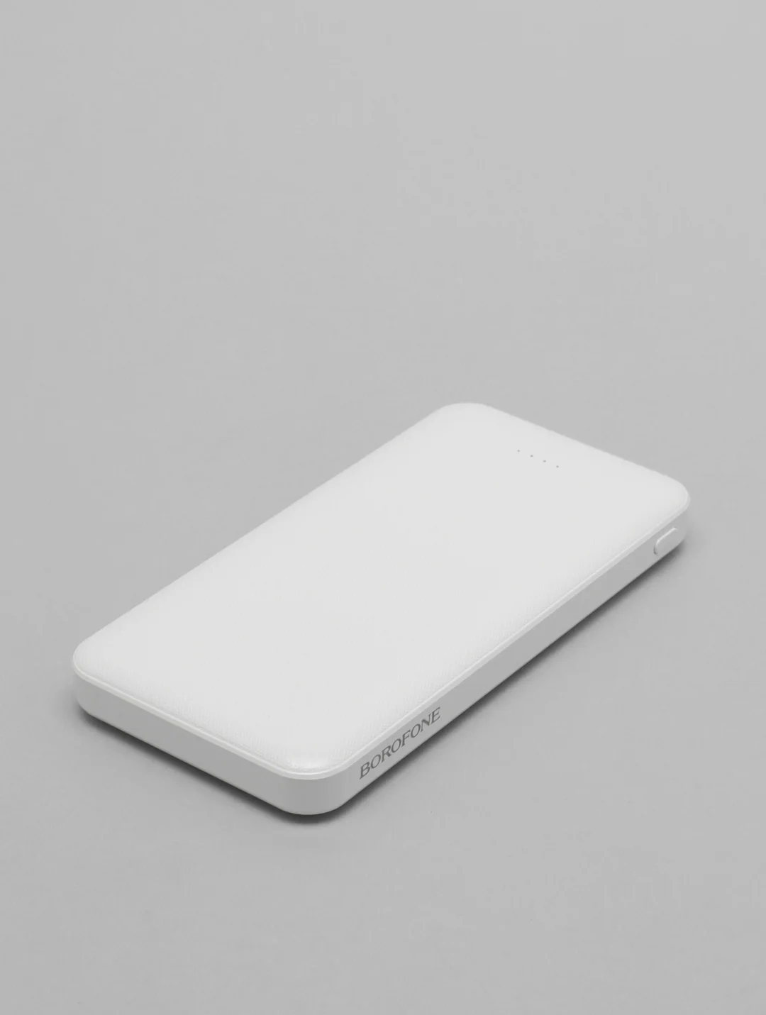 Белый внешний аккумулятор Borofone BJ3 Minimalist 10.000 mAh 2A (2xUSB, Micro-USB/Type-C)
