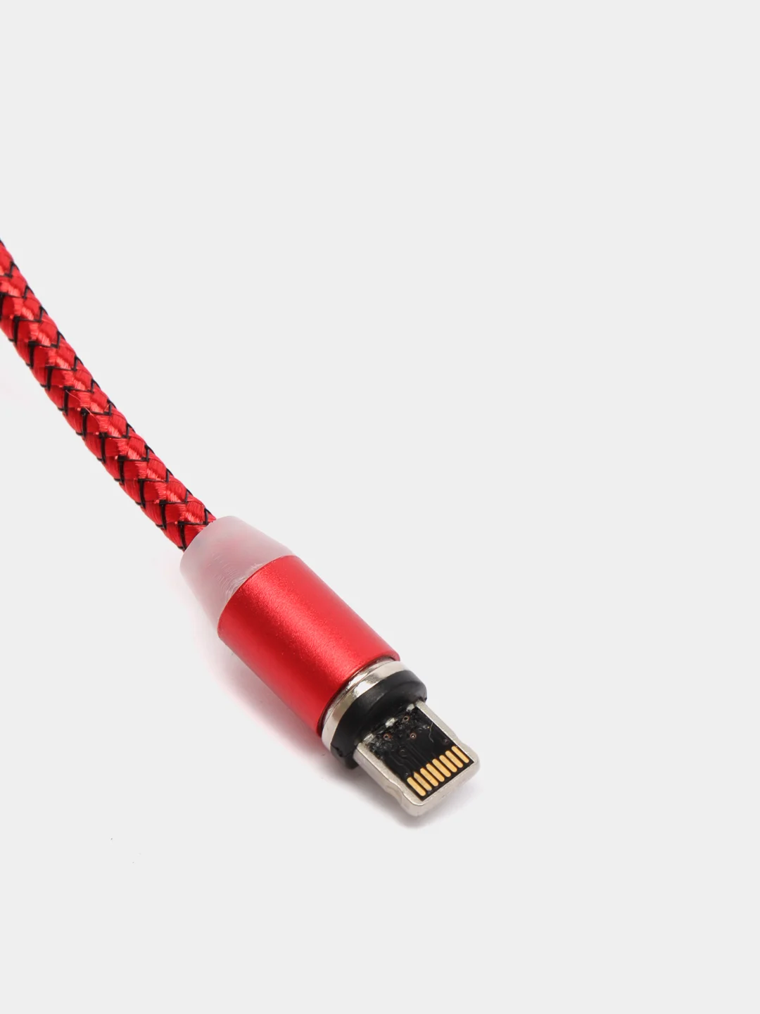 Красный кабель для зарядки X-cable, магнитный, 2.1 А, 360 + магнитный коннектор-разъем