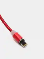 Красный кабель для зарядки X-cable, магнитный, 2.1 А, 360 + магнитный коннектор-разъем