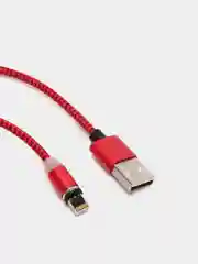 Красный кабель для зарядки X-cable, магнитный, 2.1 А, 360 + магнитный коннектор-разъем