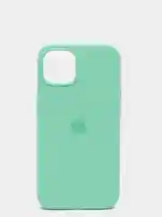 Мятный чехол Silicone Case для iPhone 13 с закрытым низом
