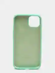 Мятный чехол Silicone Case для iPhone 13 с закрытым низом