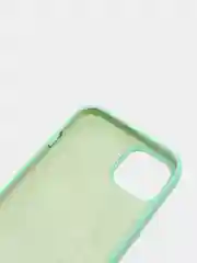 Мятный чехол Silicone Case для iPhone 13 с закрытым низом