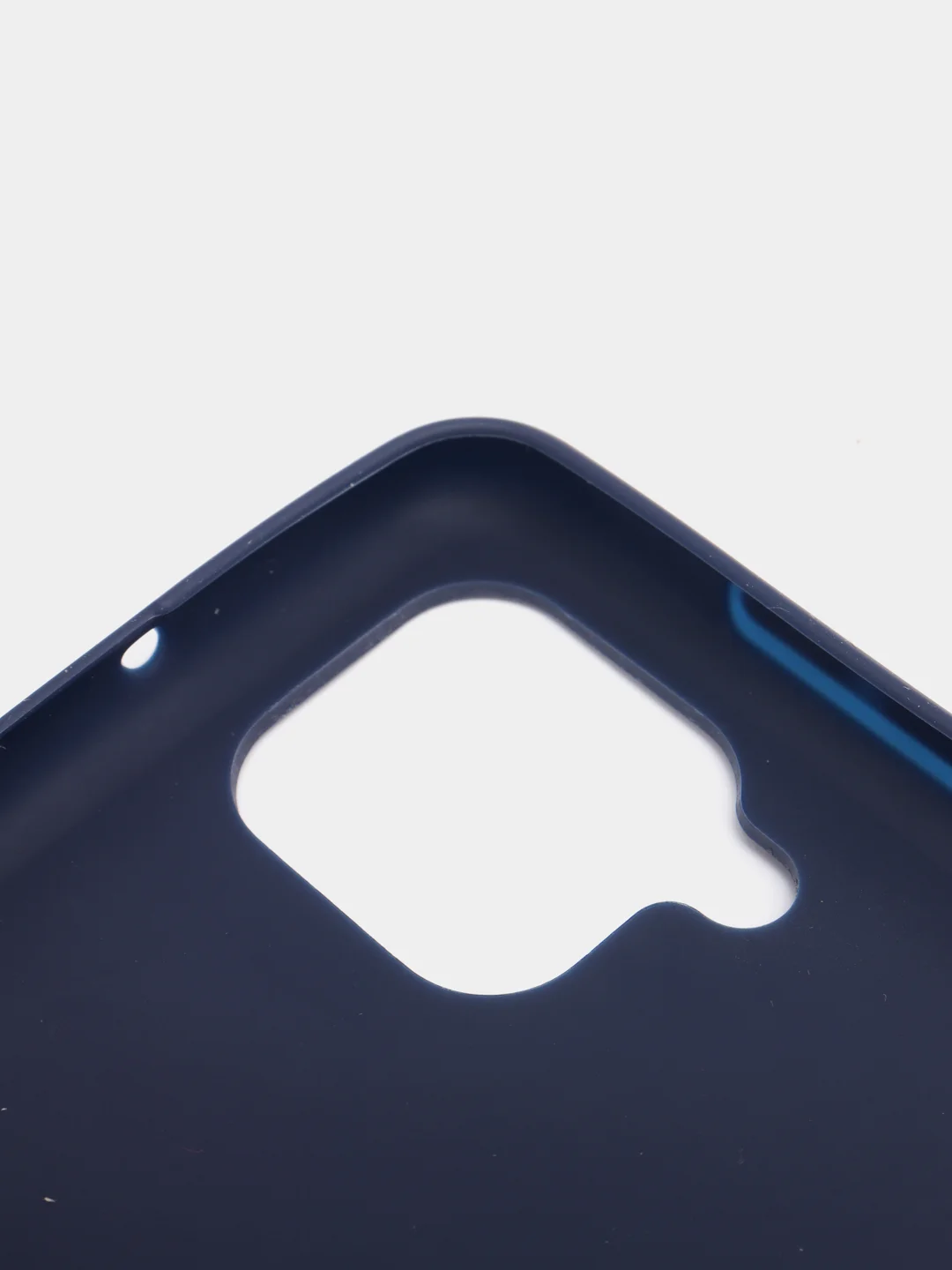 Синий чехол для Samsung A53, A02, A22, A21, A03S силиконовый с защитными краями