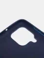 Синий чехол для Samsung A53, A02, A22, A21, A03S силиконовый с защитными краями
