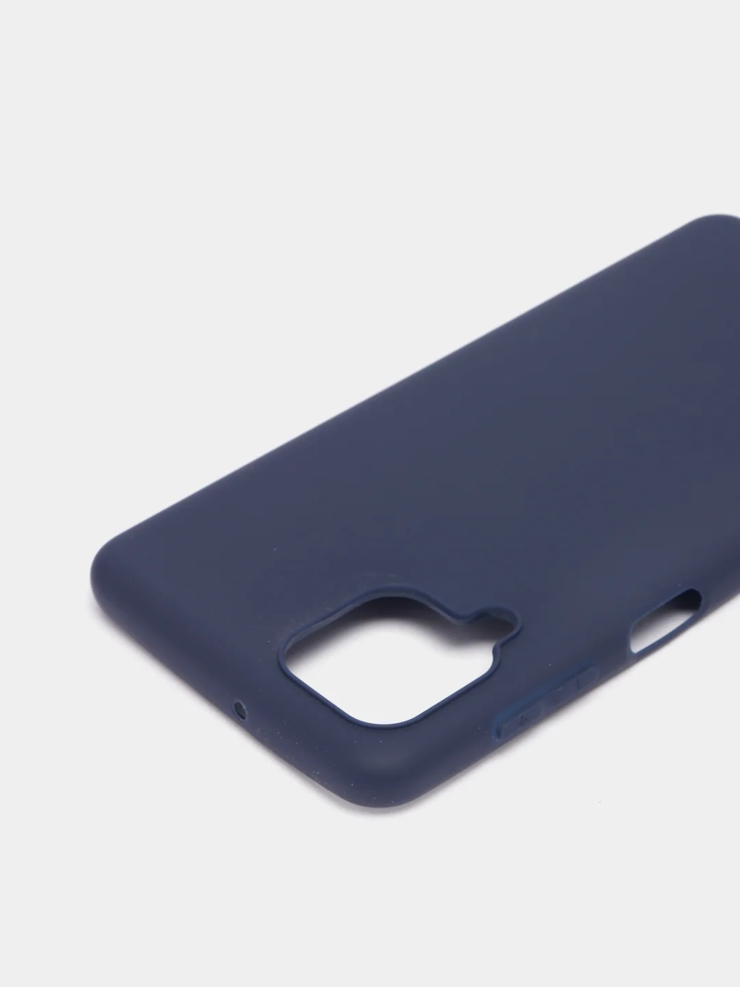 Синий чехол для Samsung A53, A02, A22, A21, A03S силиконовый с защитными краями