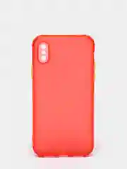 Красный чехол для iPhone XS/12 Mini/12 Pro Max цветной матовый, прозрачный