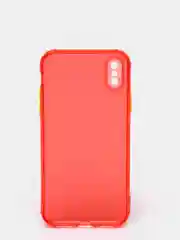 Красный чехол для iPhone XS/12 Mini/12 Pro Max цветной матовый, прозрачный