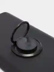 Угольный чехол Samsung Galaxy Note 10 Lite, Самсунг Галакси Нот силиконовый с кольцом-держателем