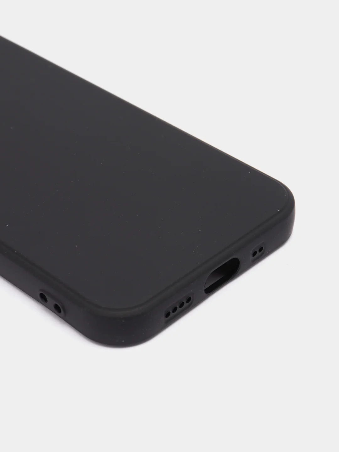 Черный чехол iPhone 11 13 12 Pro Mini силиконовый ( Айфон Про Мини )
