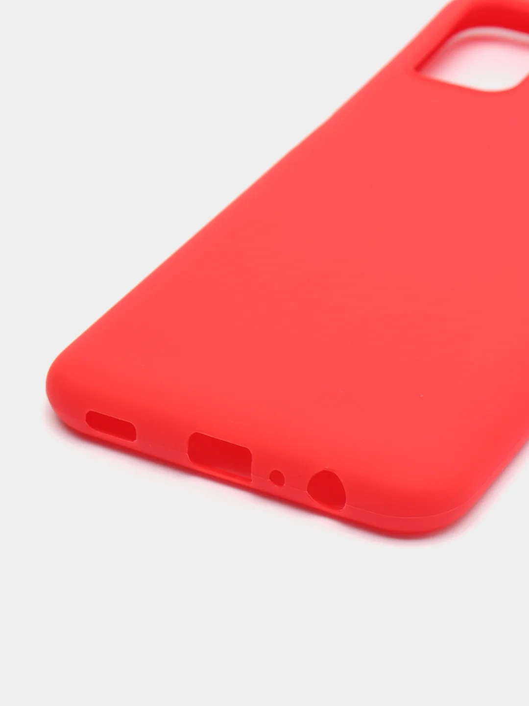 Красный чехол Samsung Galaxy A03s (Самсунг Галакси А03с) силиконовый, цветной, матовый