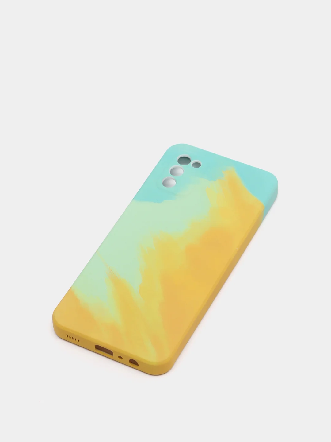 Лесной зеленый чехол силиконовый Samsung Galaxy A02s, Самсунг Галакси А02с с мягким подкладом
