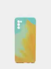 Лесной зеленый чехол силиконовый Samsung Galaxy A02s, Самсунг Галакси А02с с мягким подкладом