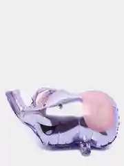 Лавандовый фольгированный шар в форме зверей