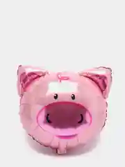 Розовый фольгированный шар в форме зверей