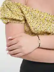 Лайм браслет, красная нить