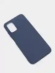 Темно-синий чехол Samsung Galaxy A03s (Самсунг Галакси А03с) силиконовый, цветной, матовый