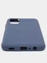 Темно-синий чехол Samsung Galaxy A03s (Самсунг Галакси А03с) силиконовый, цветной, матовый