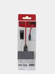 USB кабель (быстрая зарядка) мягкий силикон ECUSIN с выходом iPhone Lightning/Micro-USB