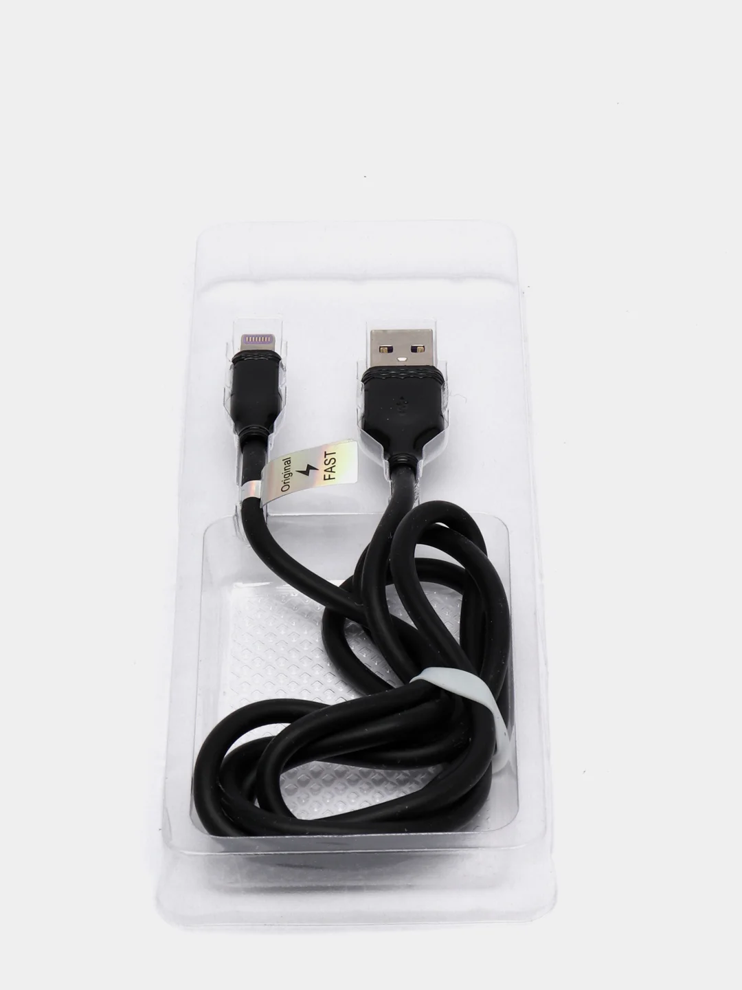 USB кабель (быстрая зарядка) мягкий силикон ECUSIN с выходом iPhone Lightning/Micro-USB
