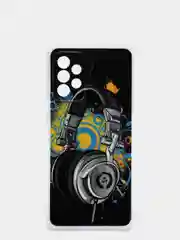 Хром чехол Samsung Galaxy A72, Самсунг Галакси А72 силиконовый с рисунком