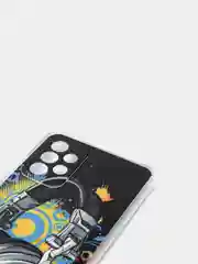 Хром чехол Samsung Galaxy A72, Самсунг Галакси А72 силиконовый с рисунком