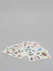 Терракотовый набор детских переводных тату, 10 шт/ Временная татуировка, 7 x 12 cm