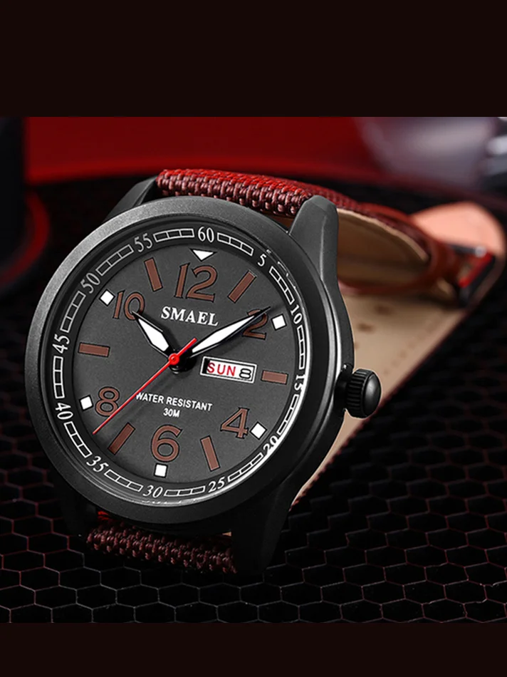 Черный часы наручные мужские Smael SL-1317