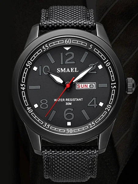 Черный часы наручные мужские Smael SL-1317