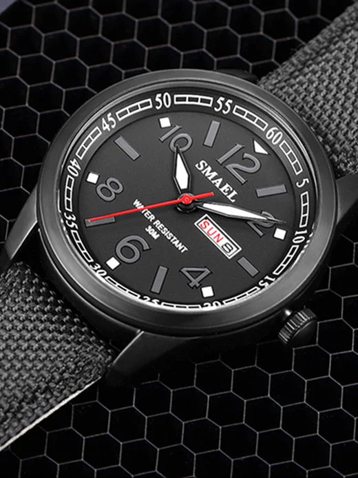 Черный часы наручные мужские Smael SL-1317